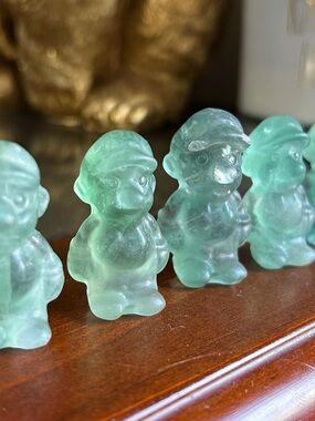 Green fluorite Mario Figurines - priced PER Mario
